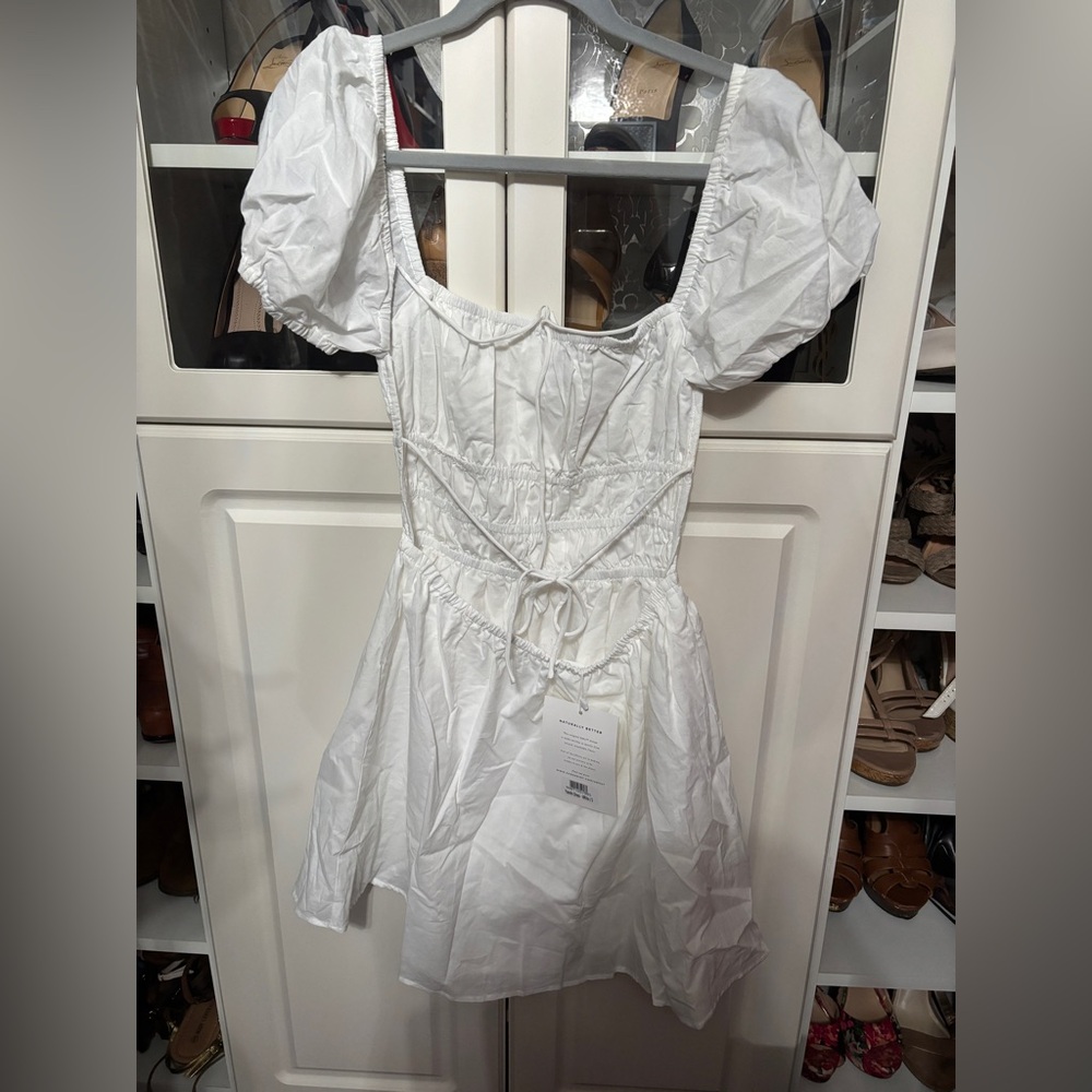 Sabo - Yasmin Dress - NWT - White Puff Sleeve Dress - Picture 5 of 6